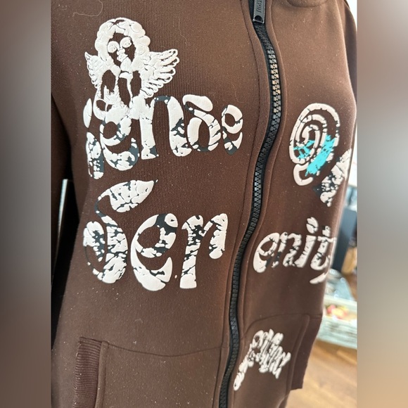 XIOS Brown Graphic Serenity Women's Sweater - Picture 5 of 8